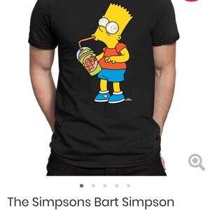 Black Bart Simpson Graphic Hoodie